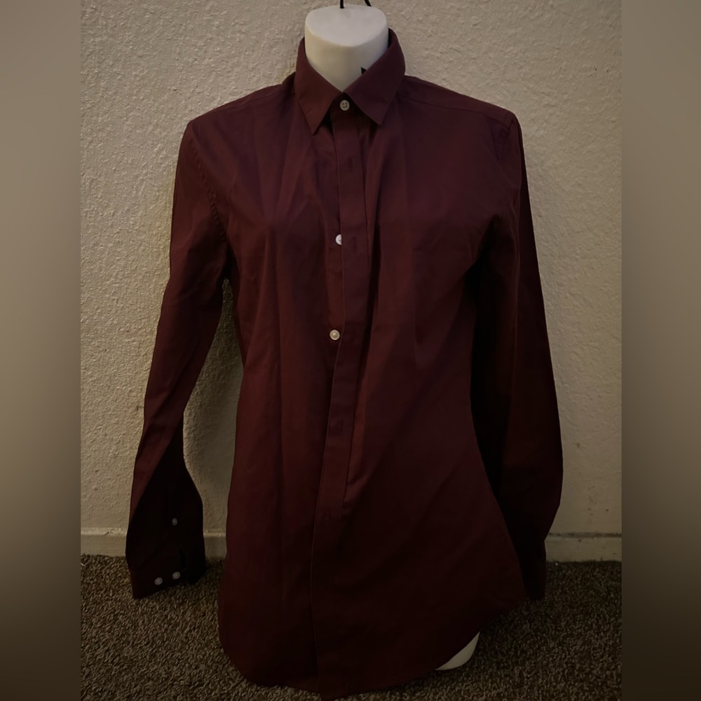 H&M dress shirt slim fit easy iron